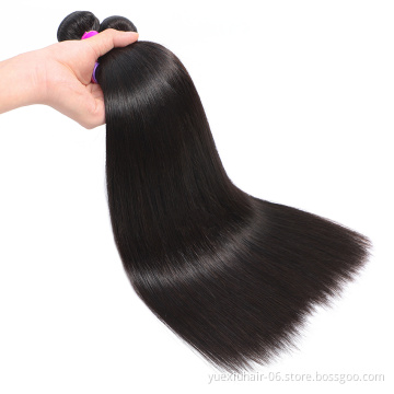 Wholesale 10A Grade Mink Brazilian Straight Human Hair Weave Bundles With Closure 100% Human Hair Extension